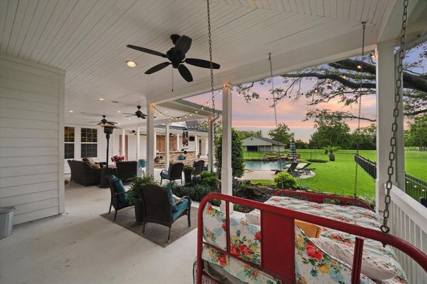 Backyard, Exterior, Recessed Lighting, Water