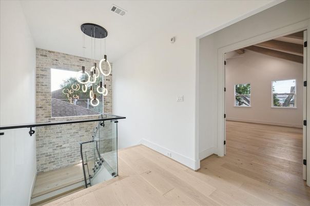 Interior, Pendant Lights, Stone Walls, Wood Texture Flooring