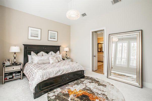 Bedroom, Interior, Pendant Lights