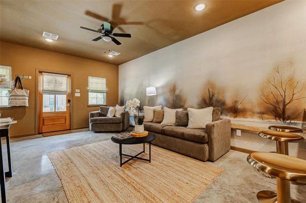 Interior, Living room, Recessed Lighting