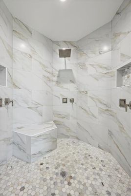 Bathroom, Interior, Marble Walls