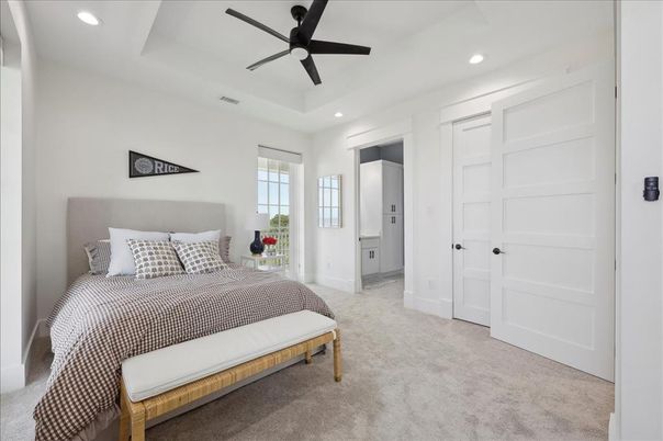 Bedroom, Interior, Recessed Lighting