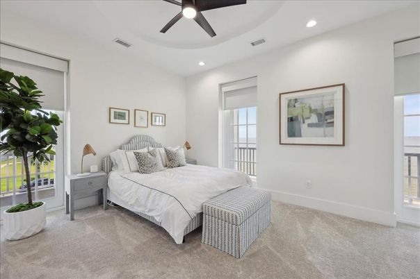 Bedroom, Interior, Recessed Lighting