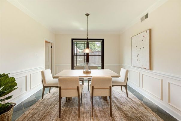 Dining room, Interior, Pendant Lights