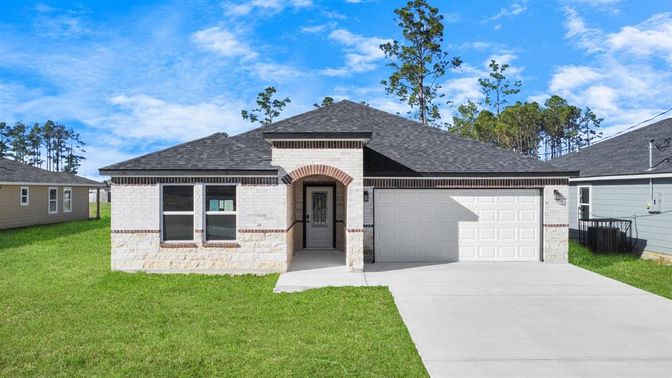 Attached, Backyard, Exterior, Facade, Brick Traditional