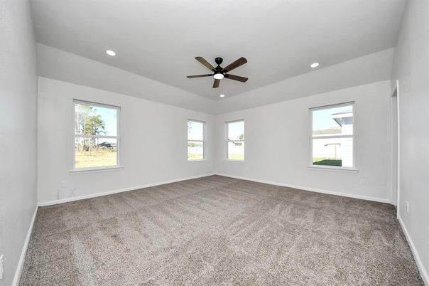 Empty room, Interior, Recessed Lighting