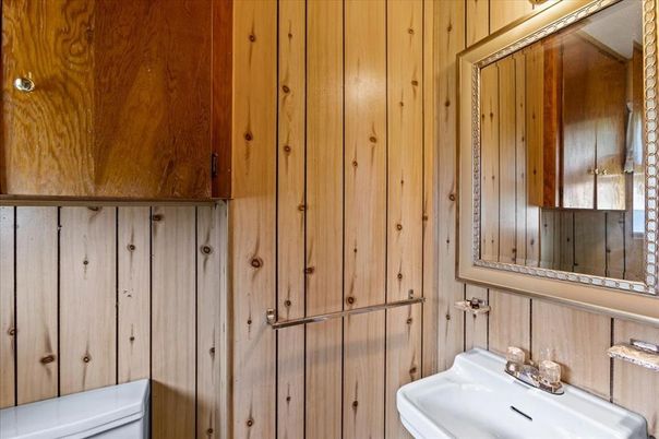 Bathroom, Interior, Wooden Walls