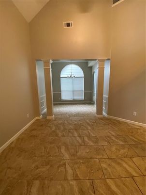 Chandelier, Empty room, Interior