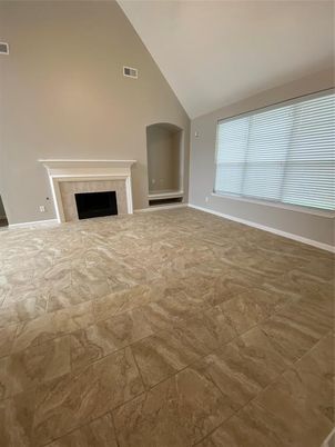Empty room, Fireplace, Interior