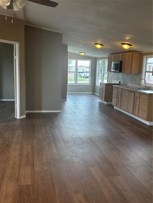 Interior, Kitchen, Wood Texture Flooring
