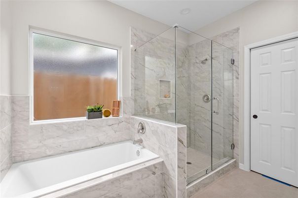 Bathroom, Glass Shower, Interior, Marble Walls