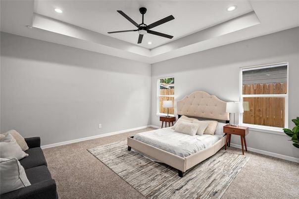 Bedroom, Interior, Recessed Lighting