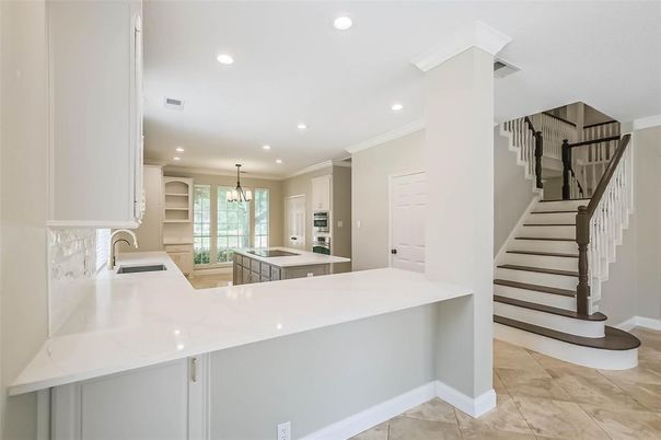 Chandelier, Interior, Kitchen, Recessed Lighting