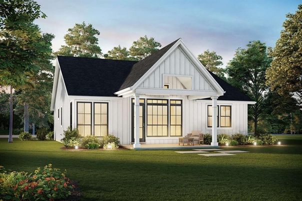 Backyard, Exterior, Facade, Farmhouse