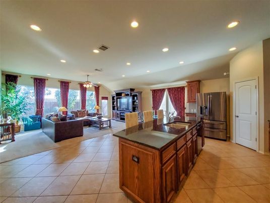 Dining room, Interior, Kitchen, Living room, Recessed Lighting, Stainless Steel Appliances