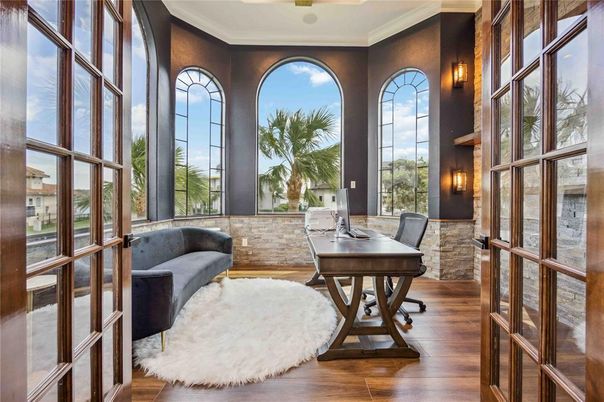Home Office, Interior, Wood Texture Flooring