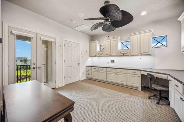 Home Office, Interior, Recessed Lighting