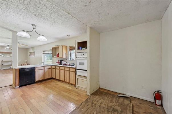 Interior, Kitchen, Wood Texture Flooring