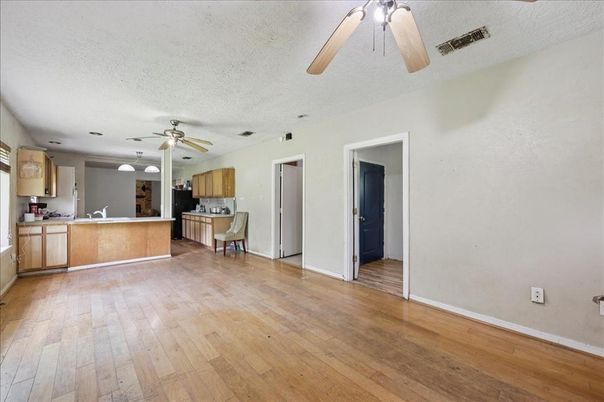 Interior, Kitchen, Wood Texture Flooring
