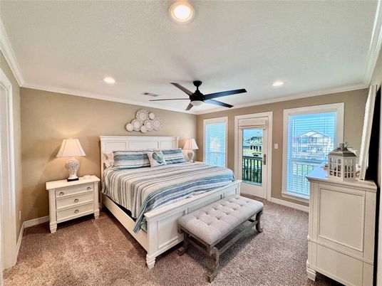 Bedroom, Interior, Recessed Lighting