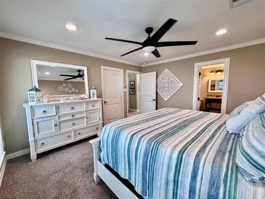 Bedroom, Interior, Recessed Lighting