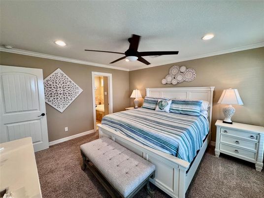 Bedroom, Interior, Recessed Lighting