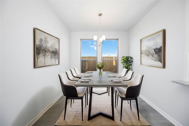 Dining room, Interior, Pendant Lights