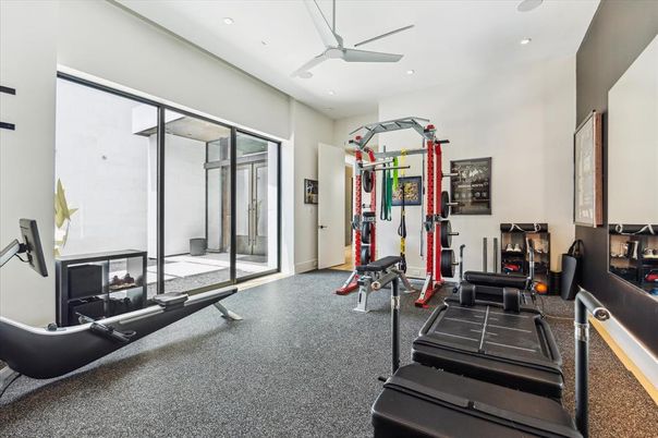Fitness Equipment, Interior, Recessed Lighting