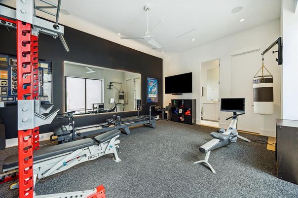 Fitness Equipment, Interior, Recessed Lighting
