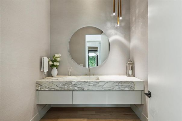 Bathroom, Interior, Wood Texture Flooring