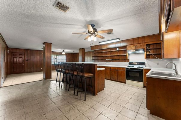 Interior, Kitchen, Wooden Walls