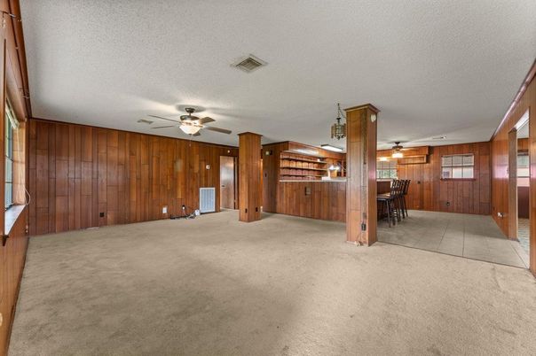 Empty room, Interior, Wooden Walls
