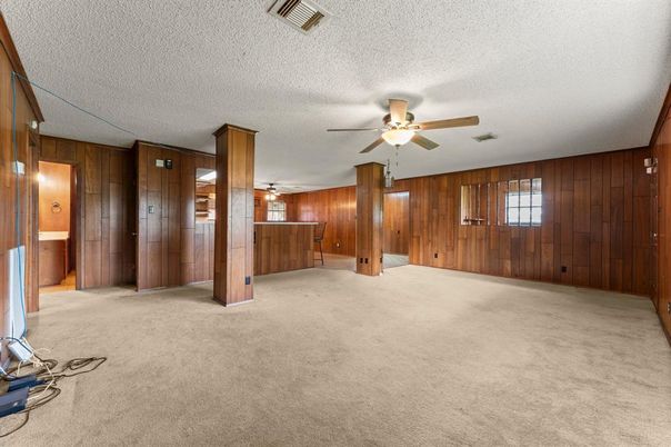 Empty room, Interior, Wooden Walls