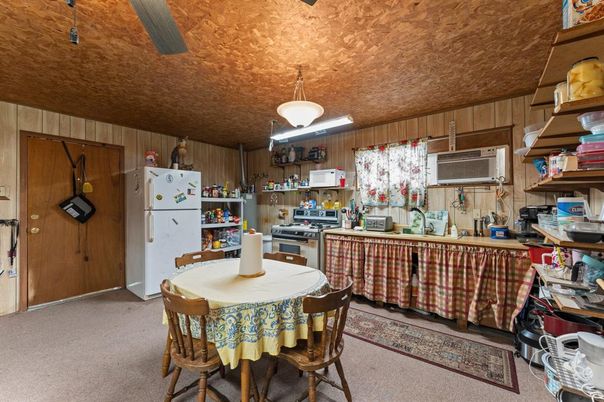 Dining room, Interior, Kitchen, Wooden Walls