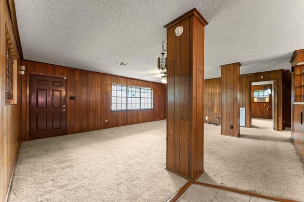 Empty room, Interior, Wooden Walls