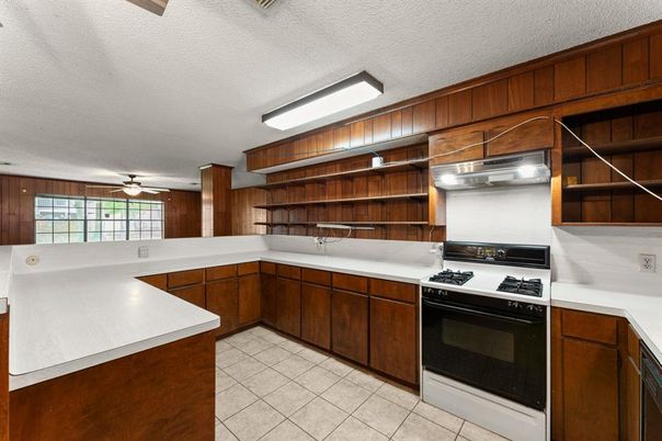 Interior, Kitchen, Wooden Walls