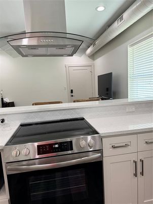 Interior, Kitchen, Recessed Lighting, Tile Countertops