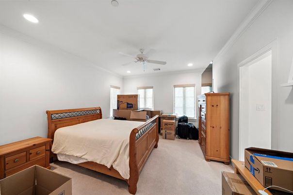 Bedroom, Interior, Recessed Lighting