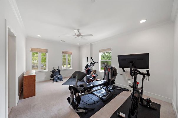 Fitness Equipment, Interior, Recessed Lighting