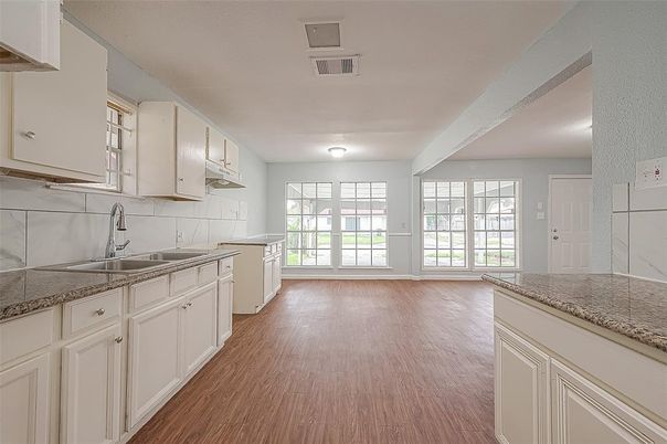 Interior, Kitchen, Wood Texture Flooring