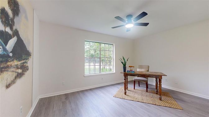 Home Office, Interior, Wood Texture Flooring