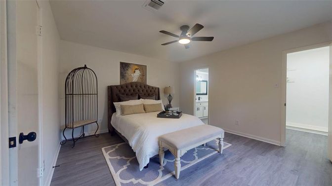 Bedroom, Interior, Wood Texture Flooring