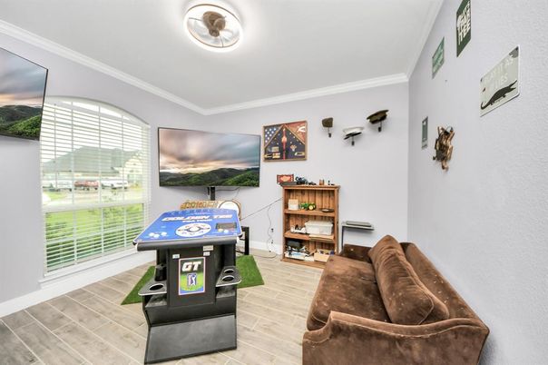 Game Room, Interior, Living room, Wood Texture Flooring
