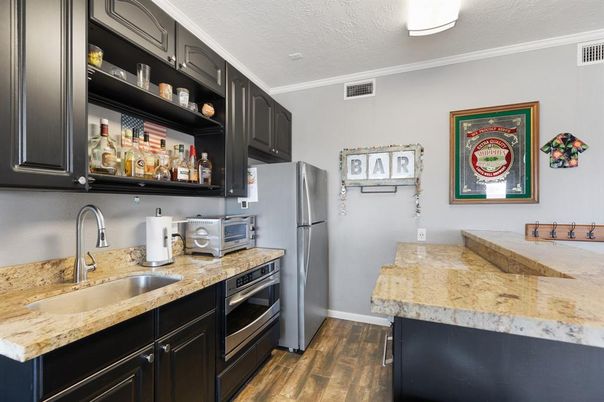 Interior, Kitchen, Wood Texture Flooring