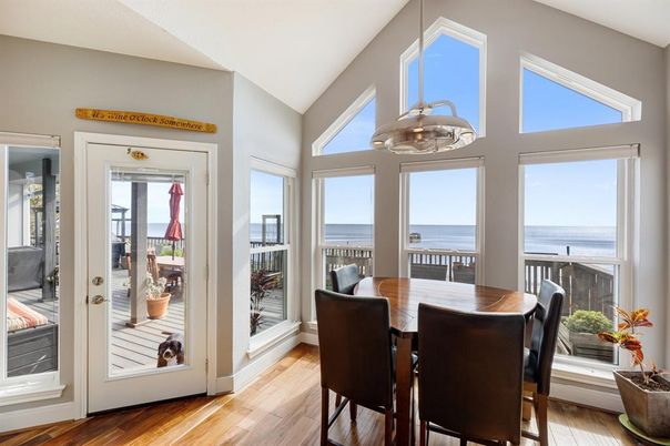 Dining room, Interior, Water, Wood Texture Flooring