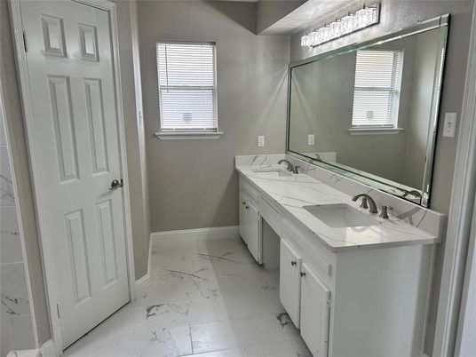 Bathroom, Dual Sink Vanities, Interior, Marble