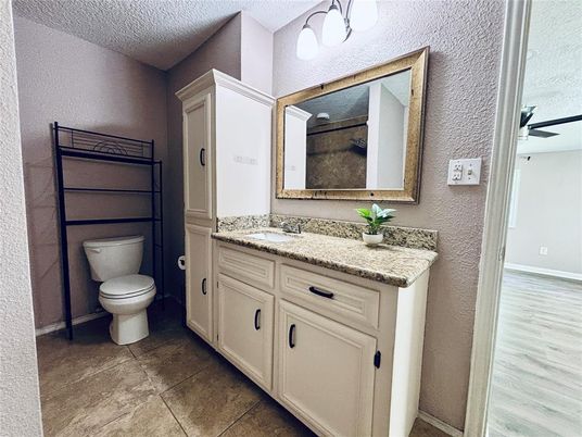 Bathroom, Dual Sink Vanities, Interior, Wood Texture Flooring