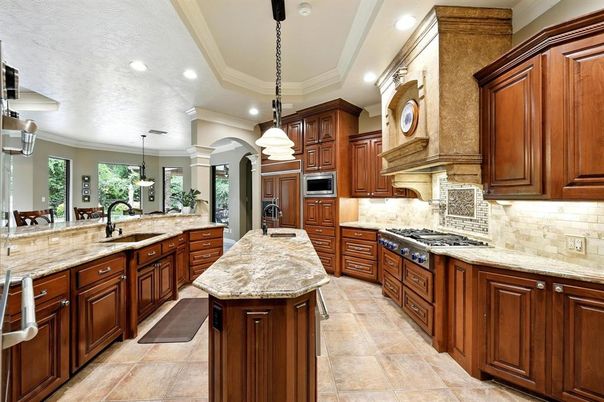 Interior, Kitchen, Pendant Lights, Recessed Lighting
