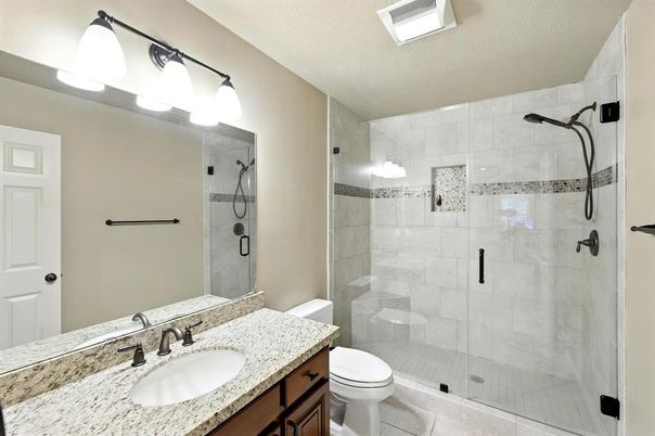 Bathroom, Glass Shower, Interior