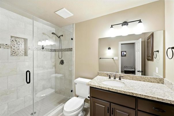 Bathroom, Glass Shower, Interior